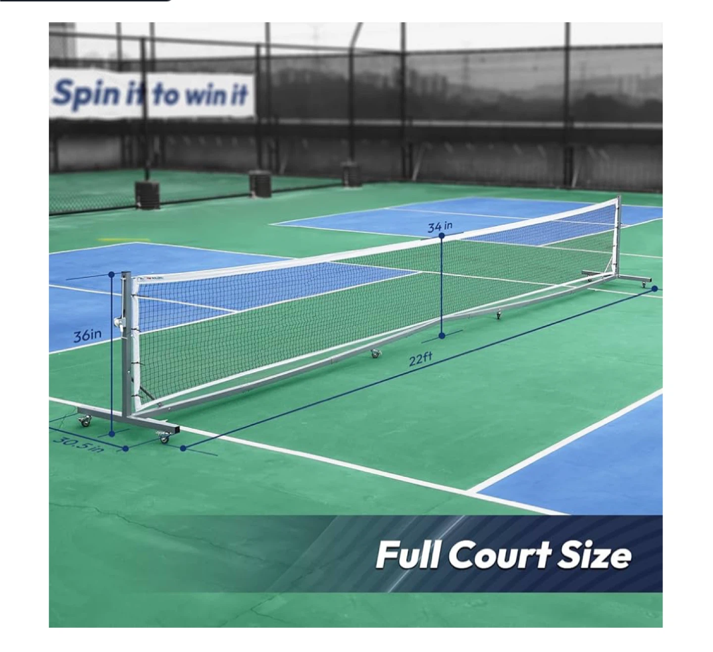 BNM Pro Pickleball Net - Full Court Size - photo 3