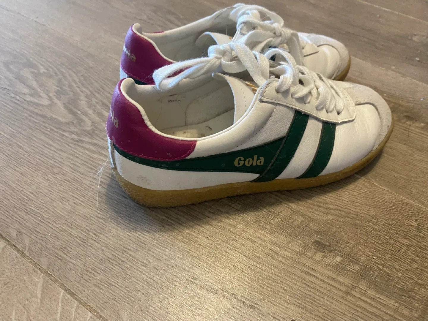 Gola Harrier White/Green Sneakers thumbnail