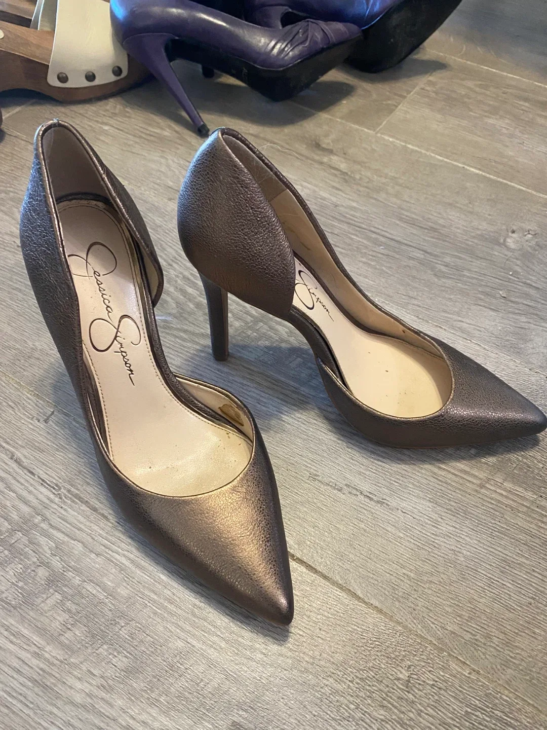 Jessica Simpson Bronze Heels thumbnail
