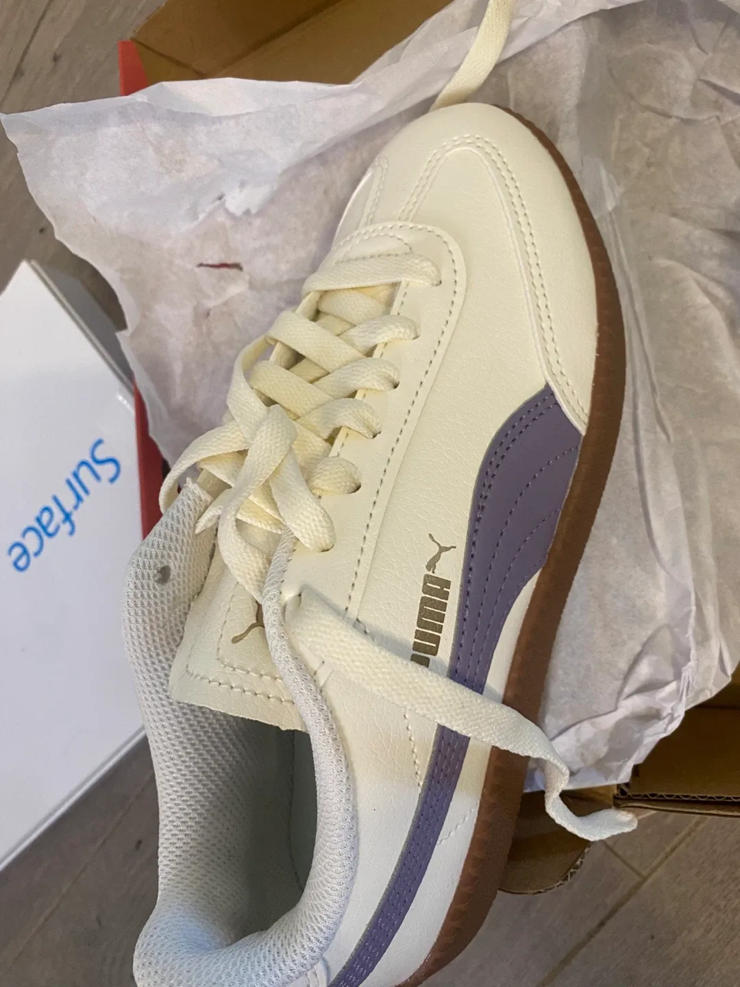 Puma Shoes - Cream/Purple, with Box image indicator(3)