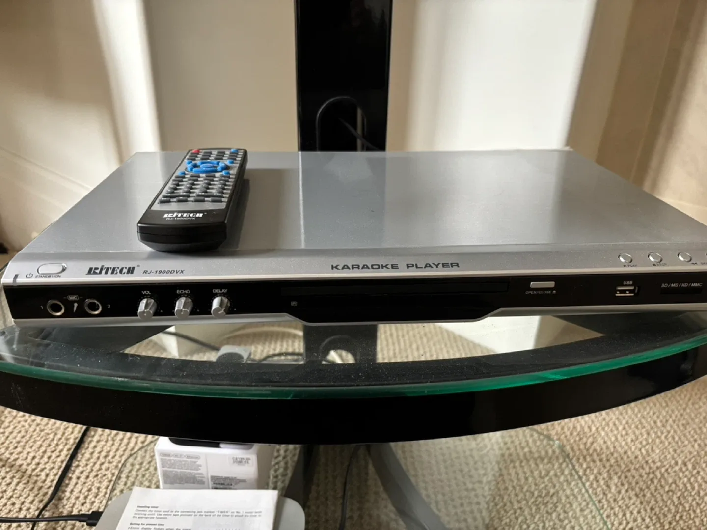 RITECH RJ-1900DVX Karaoke Player w/ Remote image indicator(3)