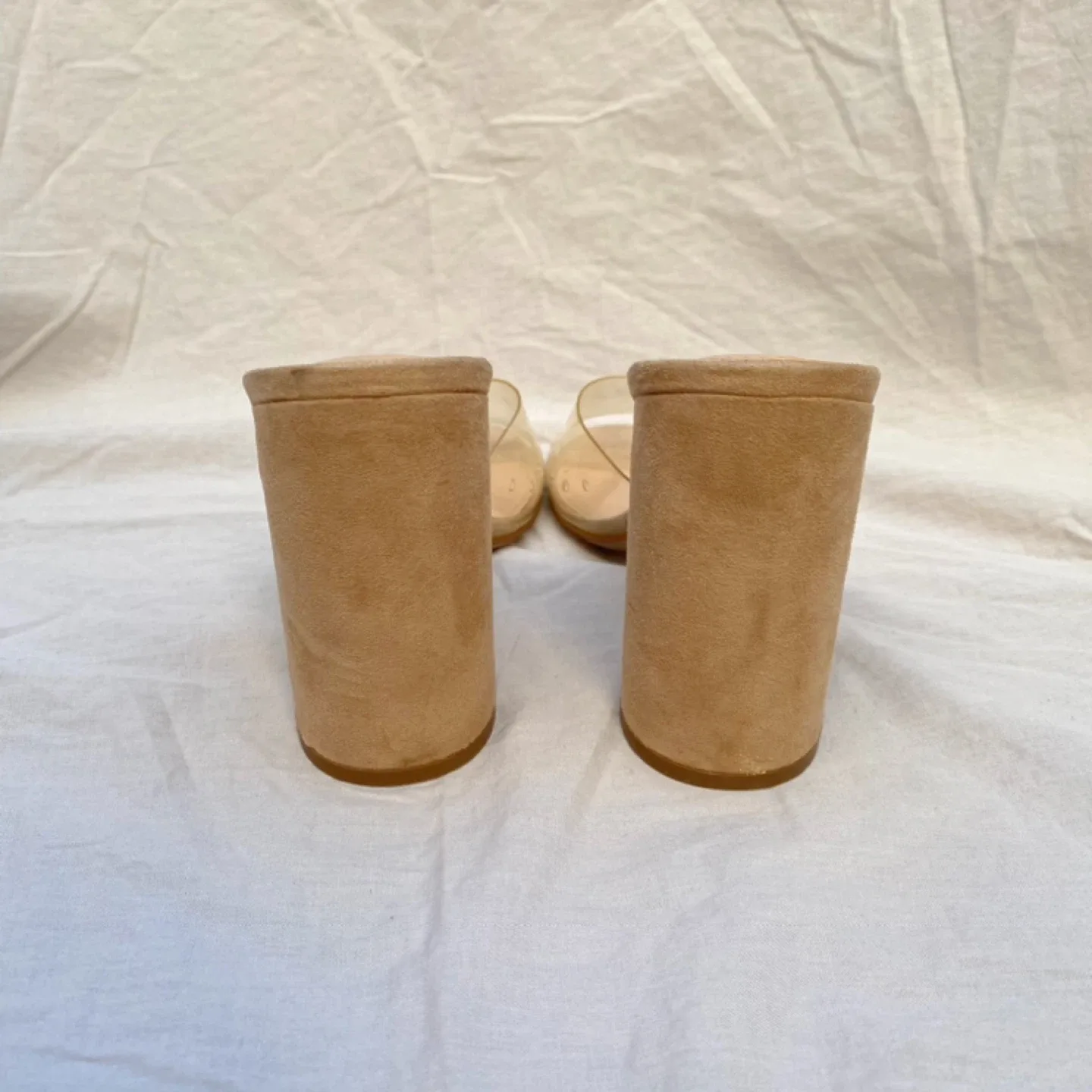 Steve Madden Clear Heeled Mules, Size 9 image indicator(5)