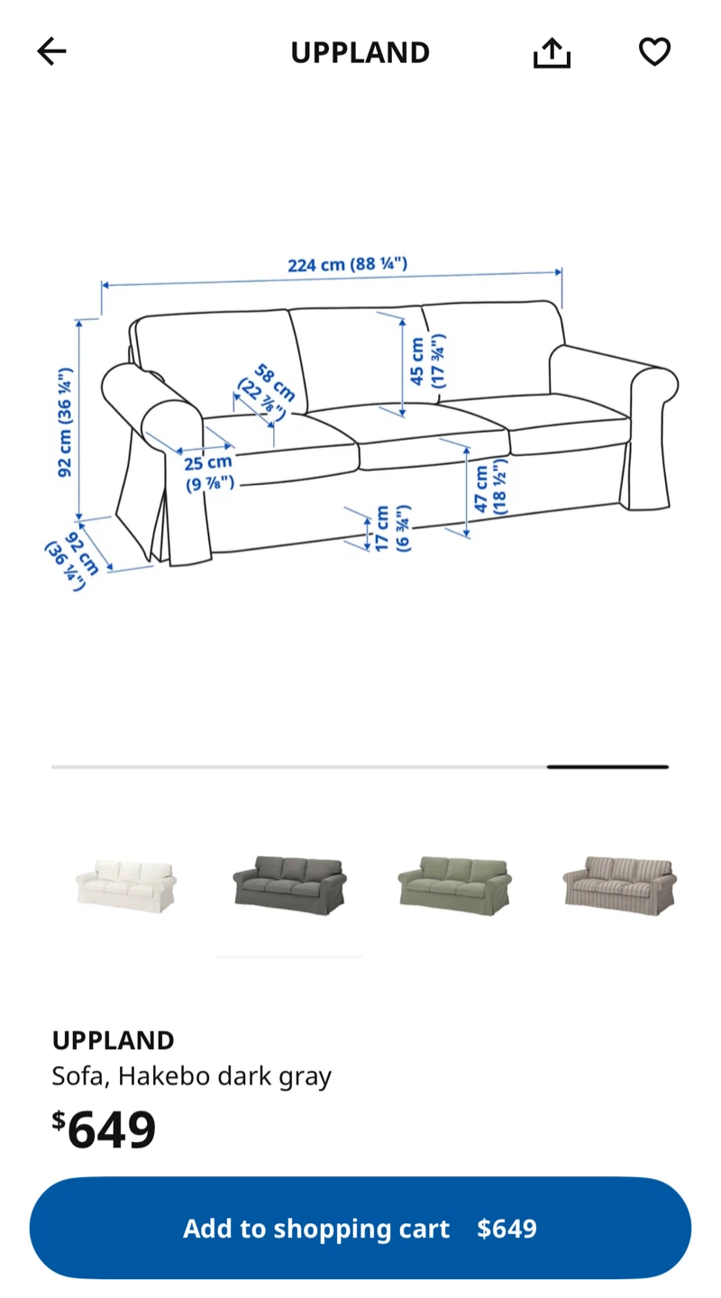 BASE ONLY!!  IKEA UPPLAND Sofa , beige - photo 2