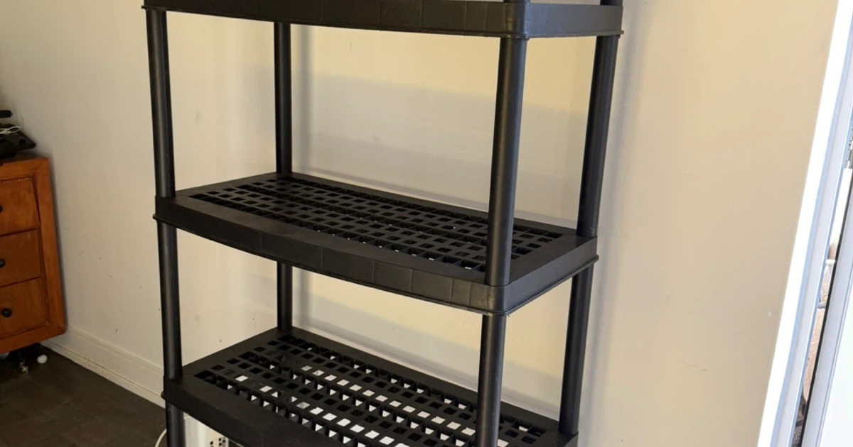 Mastercraft 5-Shelf Resin/ Plastic Storage Rack/ Shelving Unit | Karrot