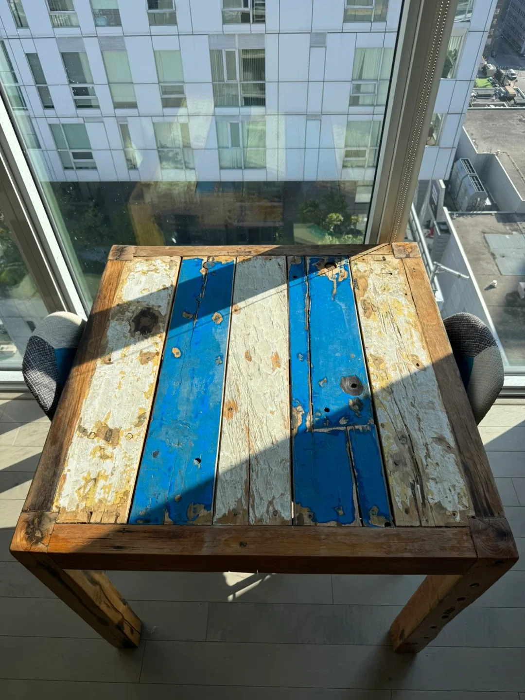 MOVING OUT SALE! Reclaimed wood Dining table - one of a kind image indicator(2)
