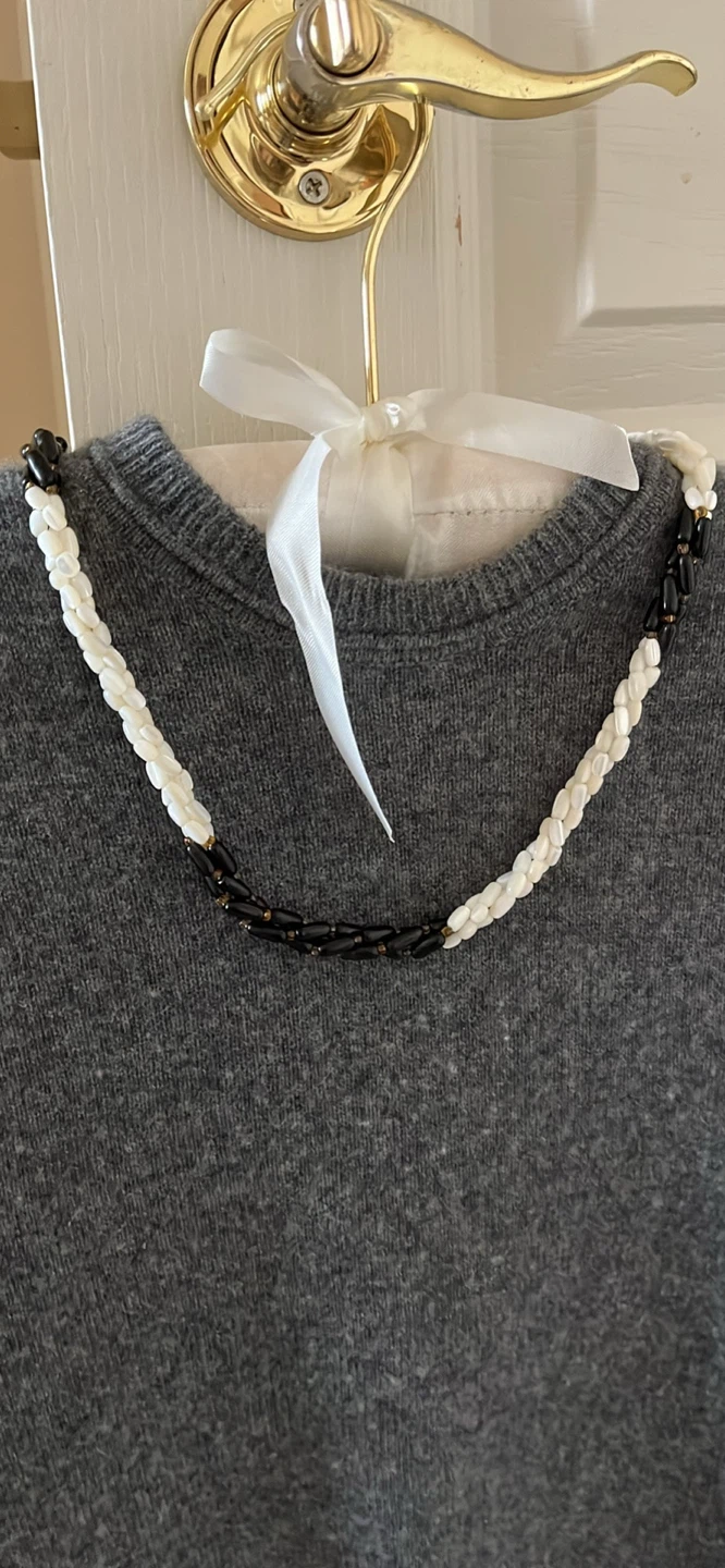 Pearl & Black Bead Necklace - photo 5