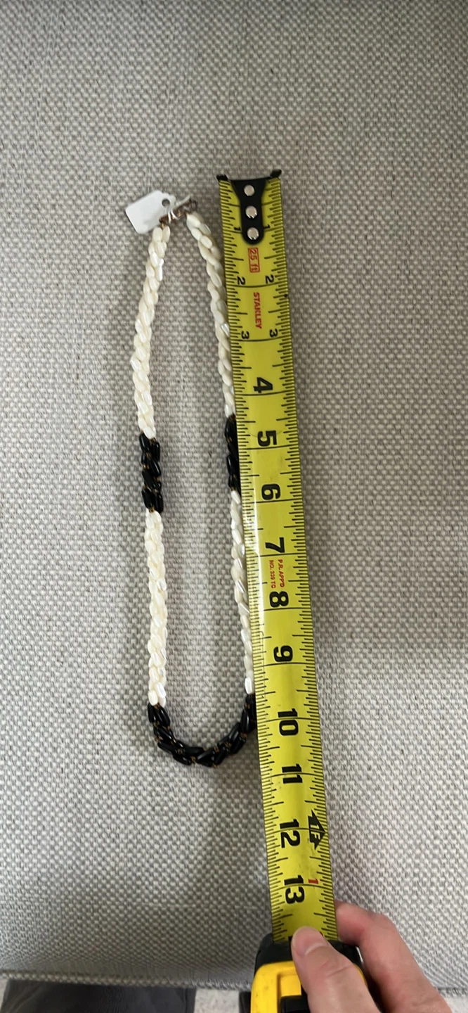 Pearl & Black Bead Necklace - photo 3