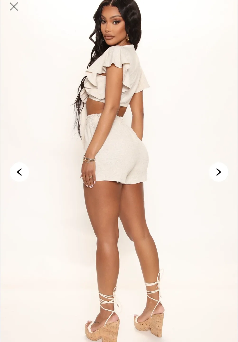 Always With You Linen Short Set (Oatmeal) | NEW with Tags image indicator(5)