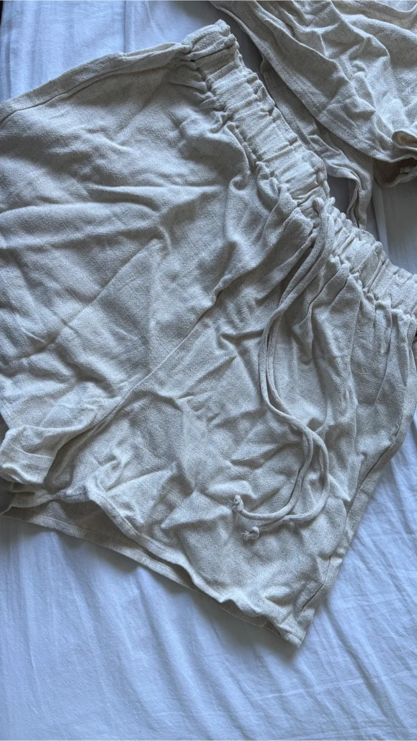 Always With You Linen Short Set (Oatmeal) | NEW with Tags image indicator(3)