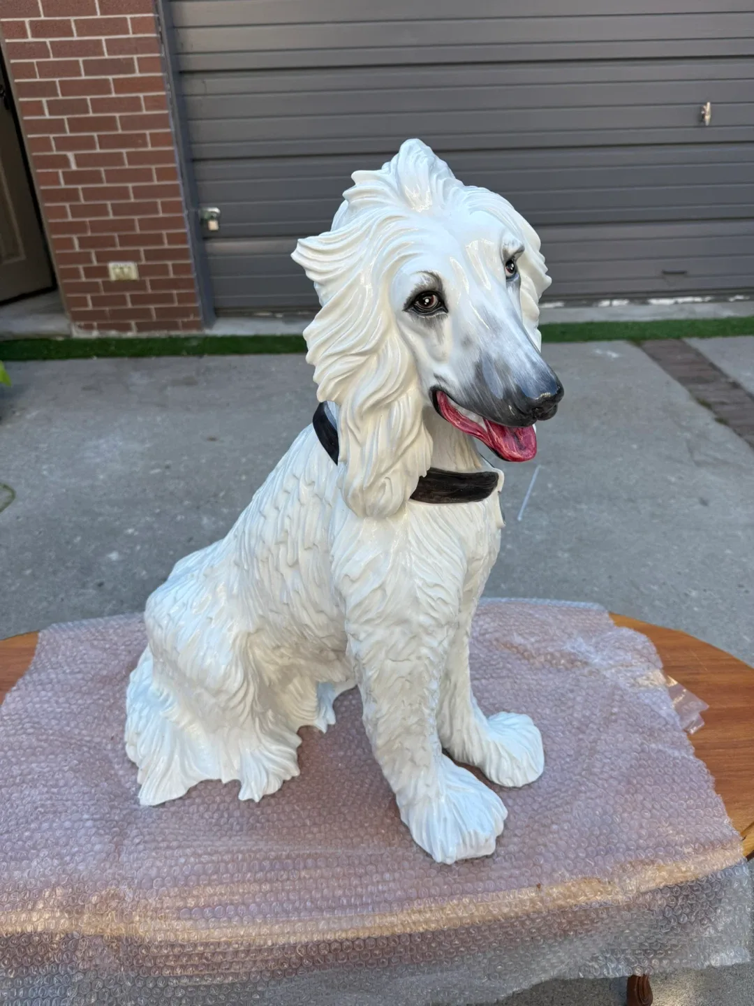 Life size Italian ceramic dog statue image indicator(4)