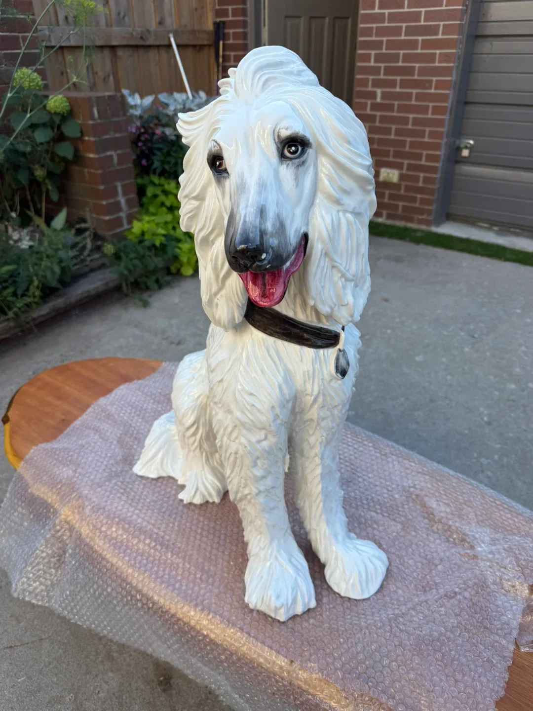 Life size Italian ceramic dog statue image indicator(5)