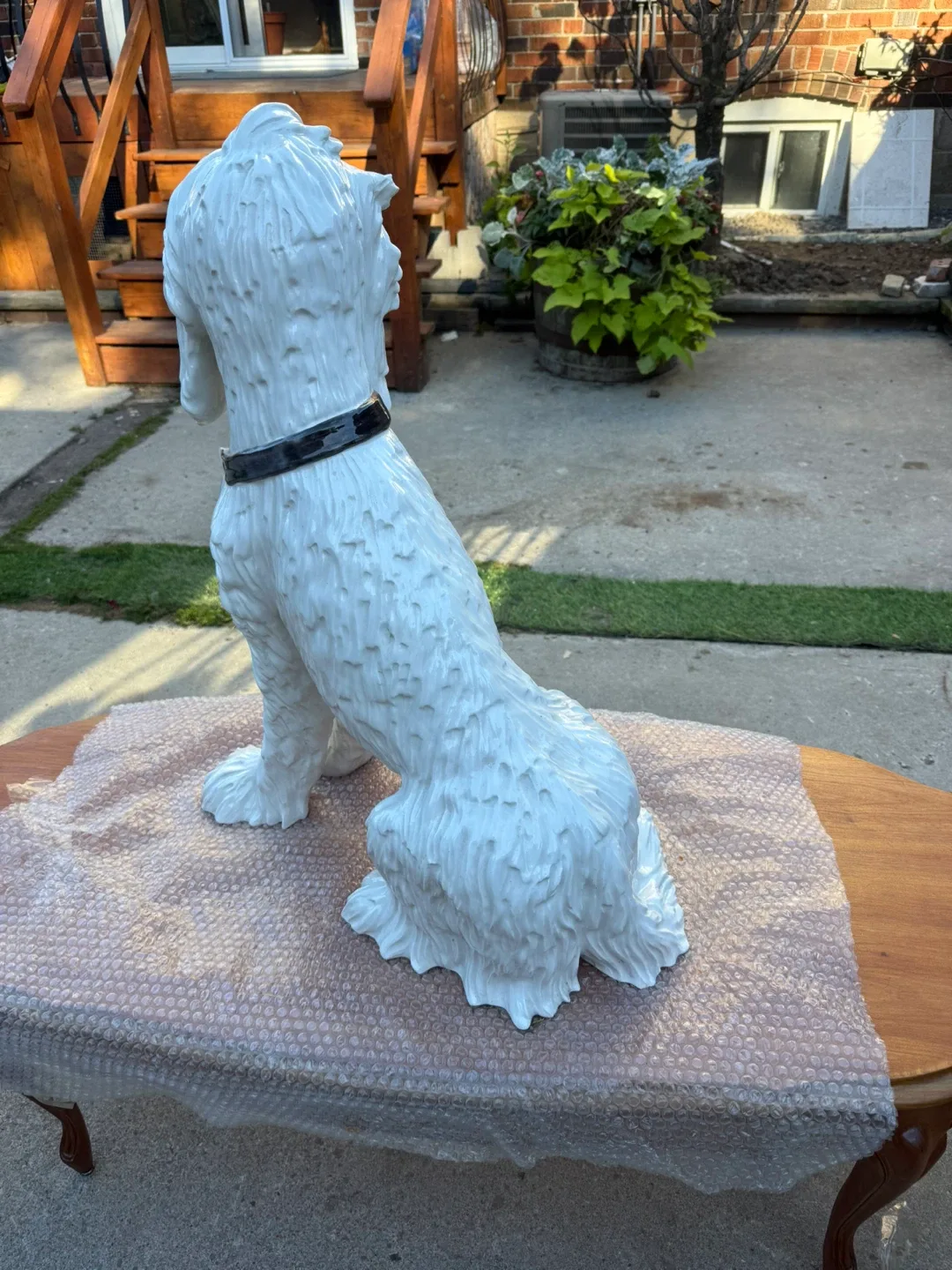 Life size Italian ceramic dog statue image indicator(2)