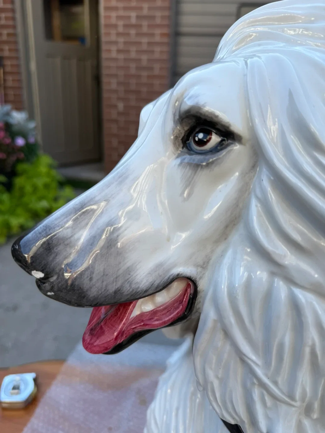 Life size Italian ceramic dog statue image indicator(10)
