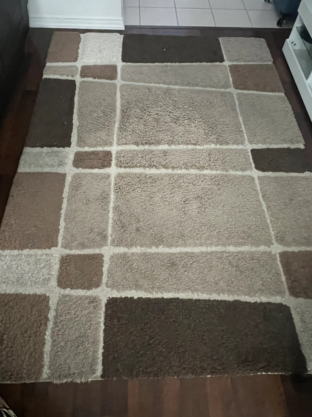 Brown & Beige Geometric Rug - photo 2