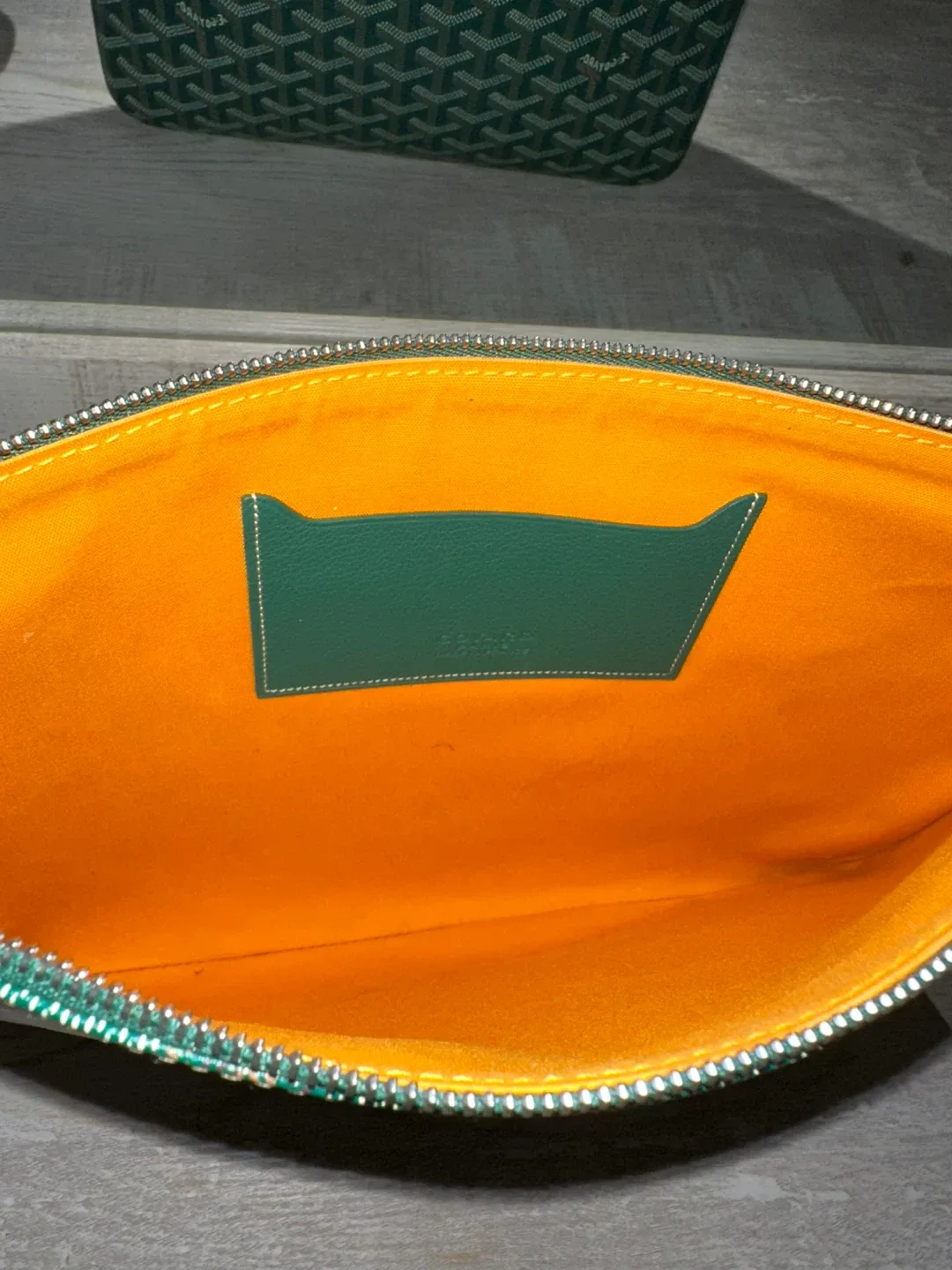 Goyard Green Pouch (Authentic) image indicator(4)