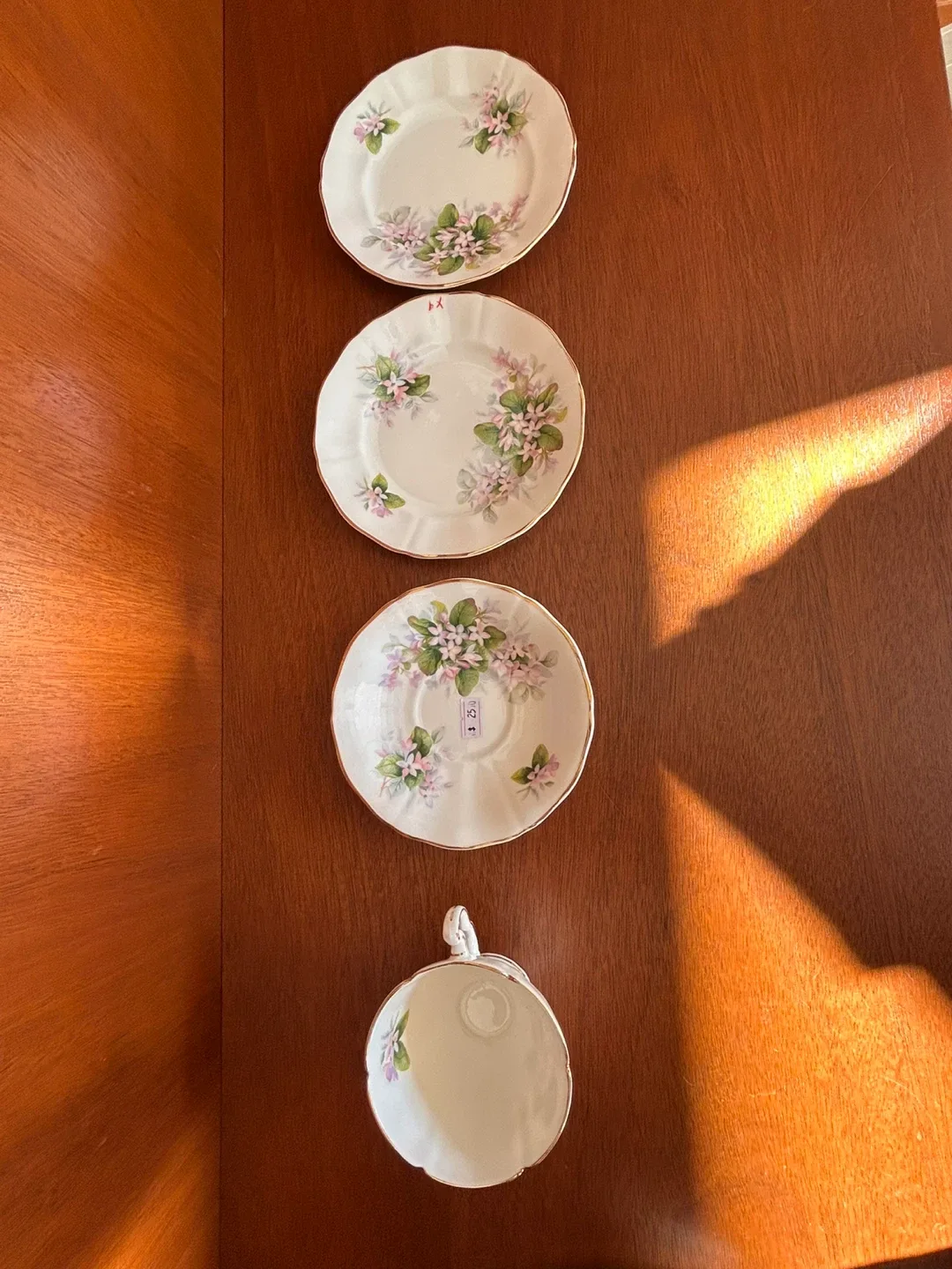 Floral Tea Cup and Saucer Set image indicator(6)