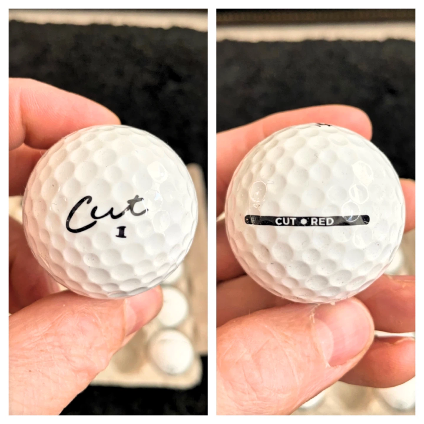 18 Cut Red Golf Balls - photo 3