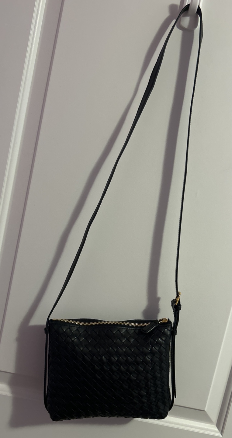 Madewell Black Woven Leather Crossbody Bag - photo 3