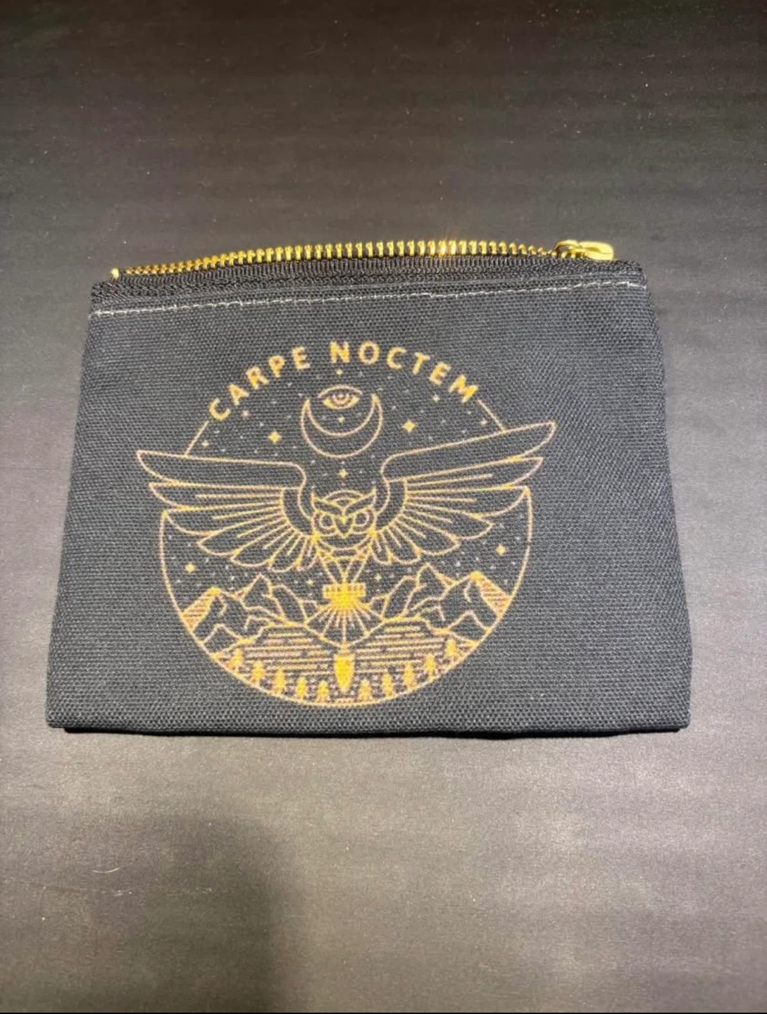 Carpe Noctem Black coin purse