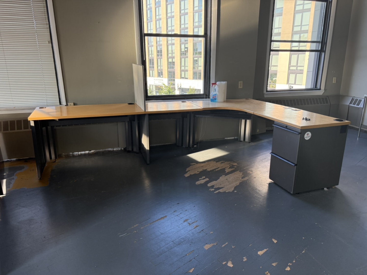 Large Office Desk with Drawers