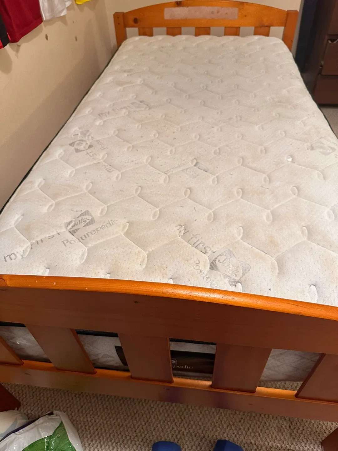 Twin Size Bed Frame and Mattress image indicator(3)