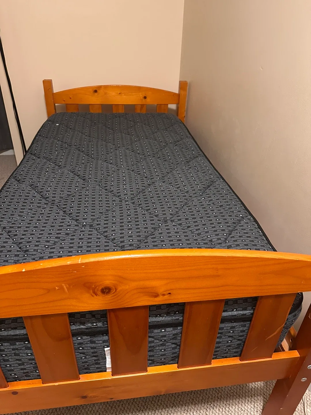 Twin Size Bed Frame and Mattress image indicator(2)