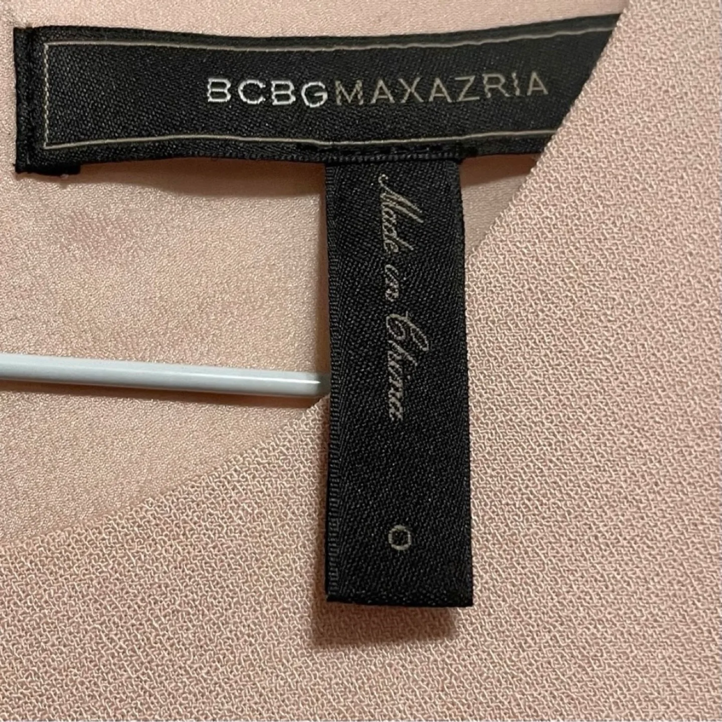 BCBGMAXAZRIA Pale Pink Peplum Dress image indicator(9)