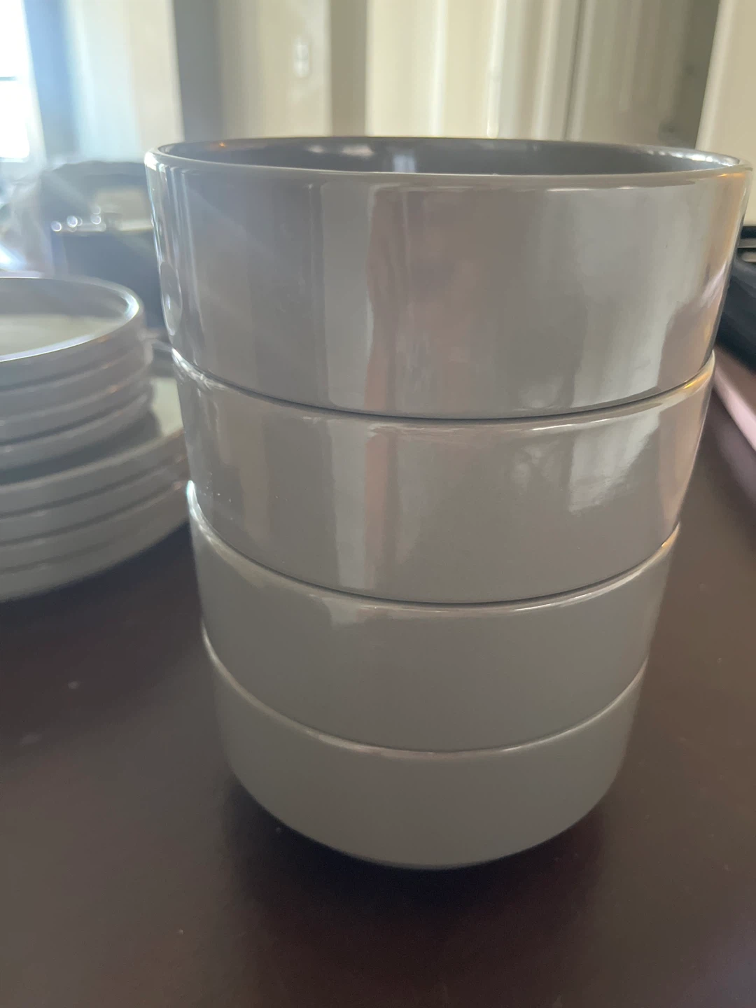 Modern Gray Dinnerware Set - Bowls & Plates - photo 3