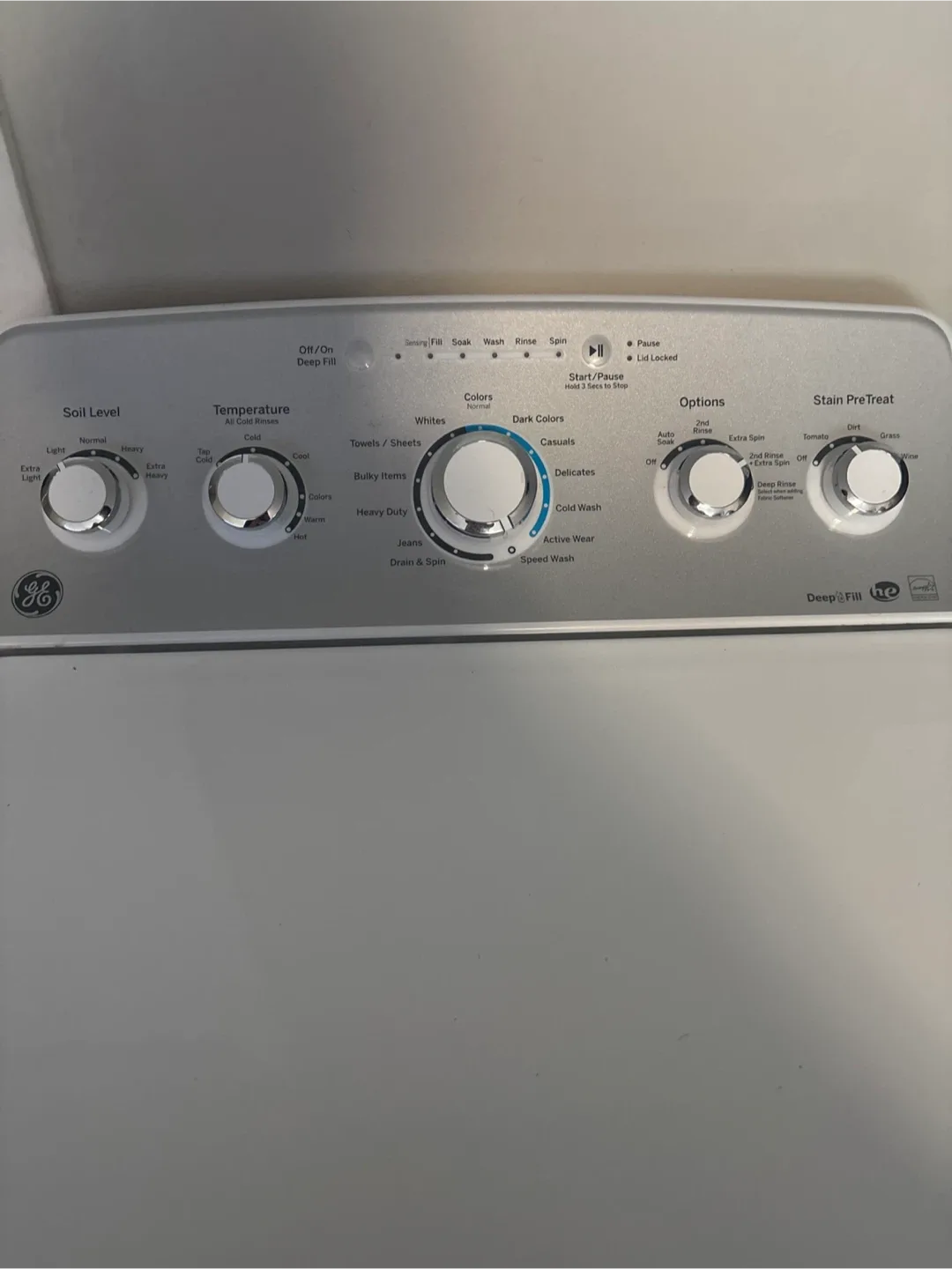 GE Top Load Washer image indicator(2)