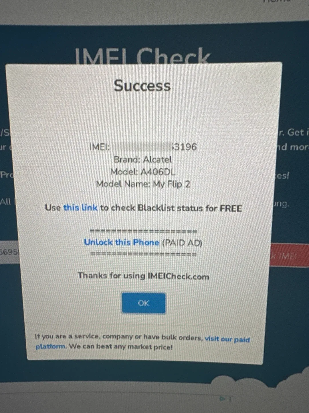 Black ( BURNER PHONE ) * CLEAN * See Photos image indicator(3)