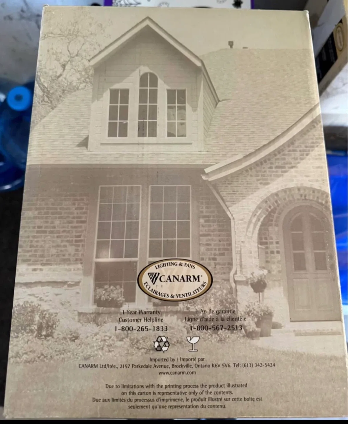 Canarm Cambridge Wall Light - Antique Brass Finish image indicator(3)