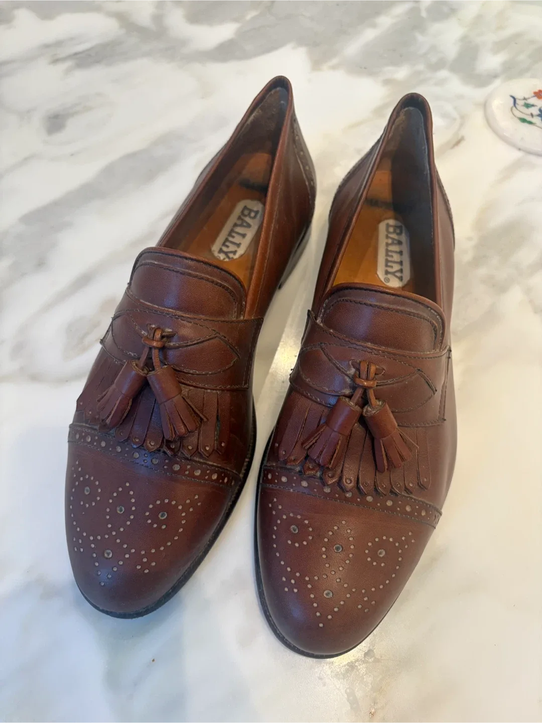 Bally Leather Tassel Loafers - Size 10.5 thumbnail