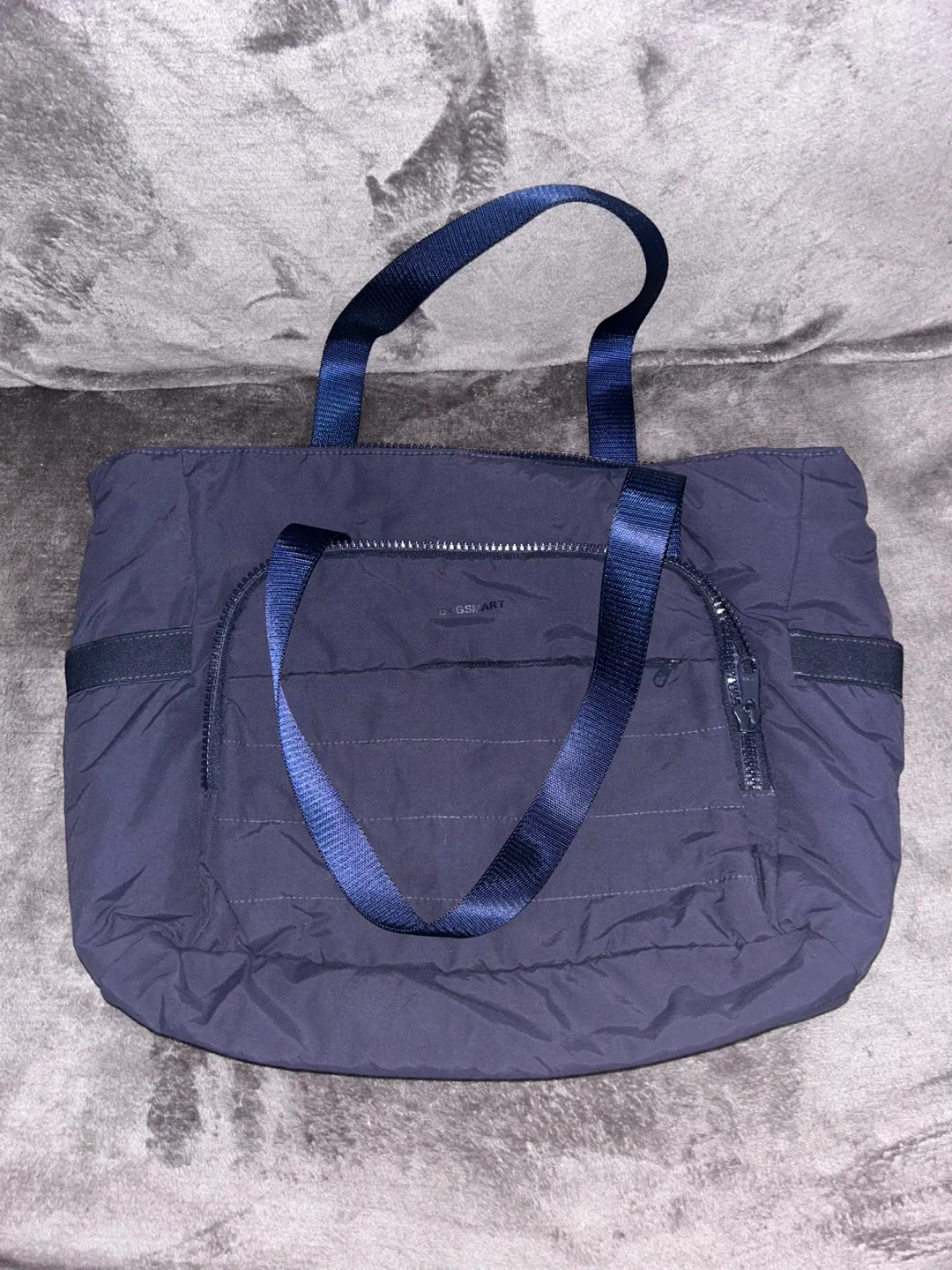 BAGSMART Tote Bag - Lightweight, Large, Navy Blue thumbnail