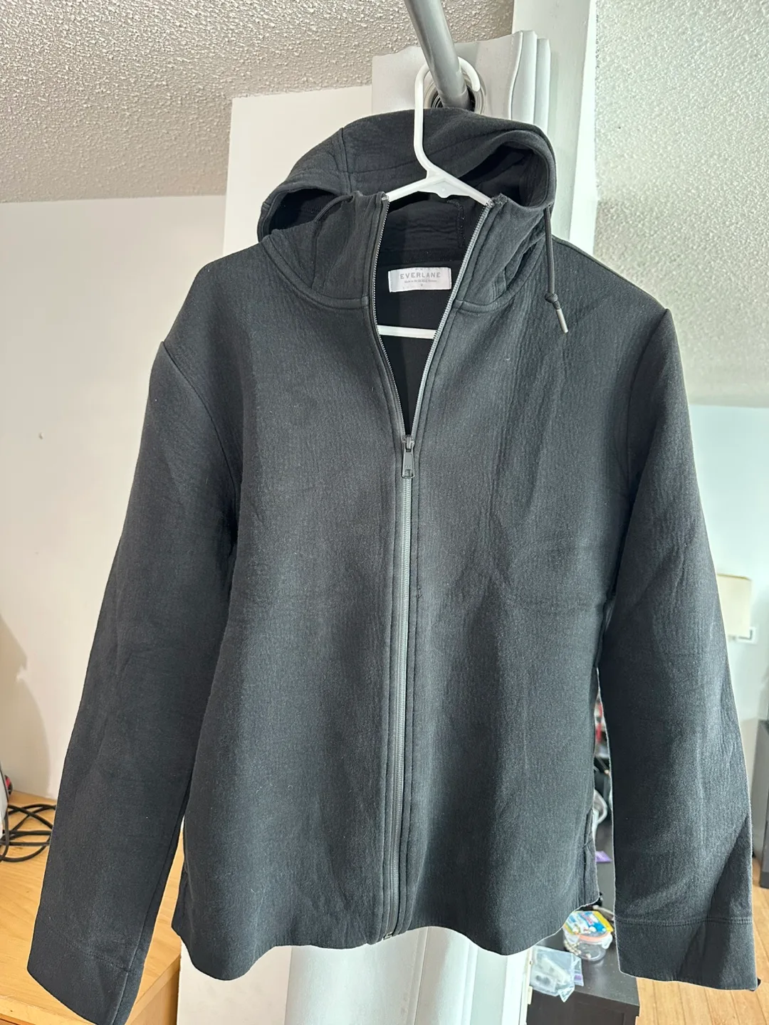 Full-Zip Hoodie Jacket - Black thumbnail