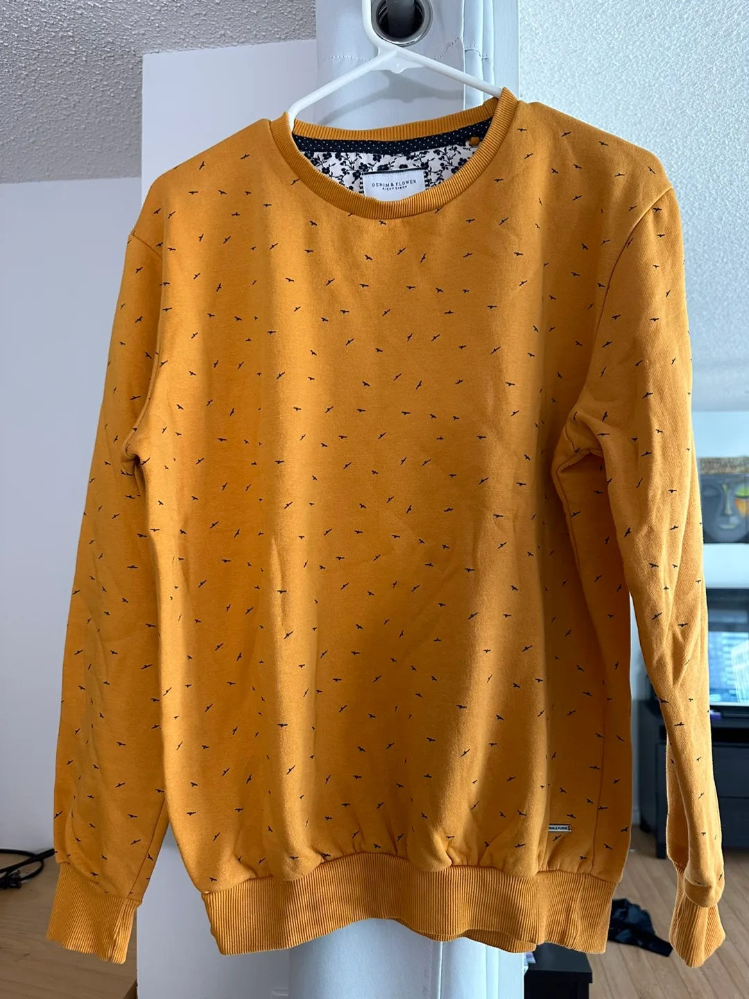 Mustard Yellow Crewneck Sweater thumbnail