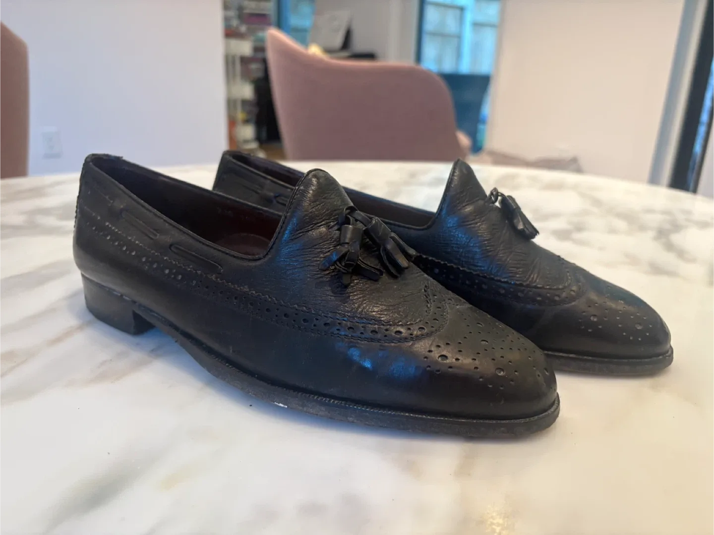 Bally Leather Tassel Loafers, Size 10 thumbnail