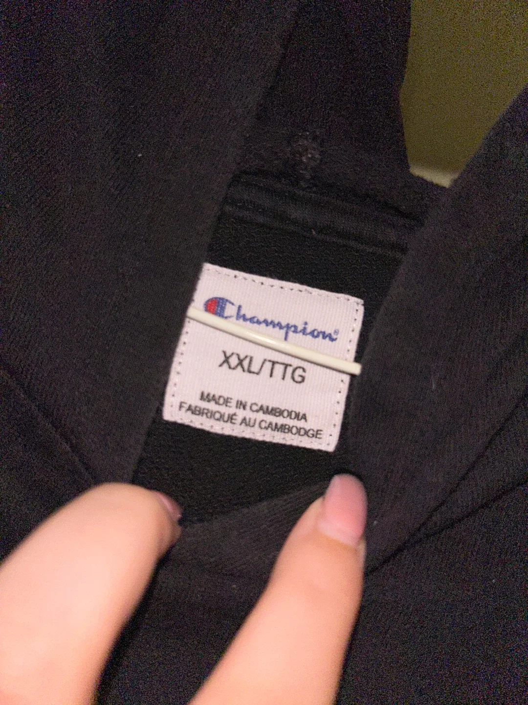 Champion Black Hoodie - Size XXL image indicator(2)