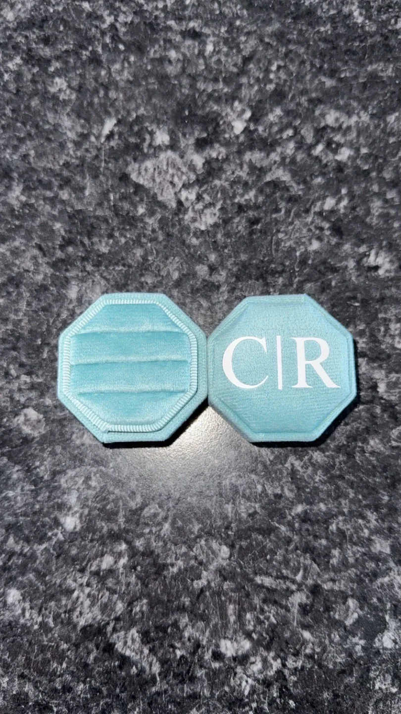 C&R initials Ring Box - Light Blue image indicator(4)