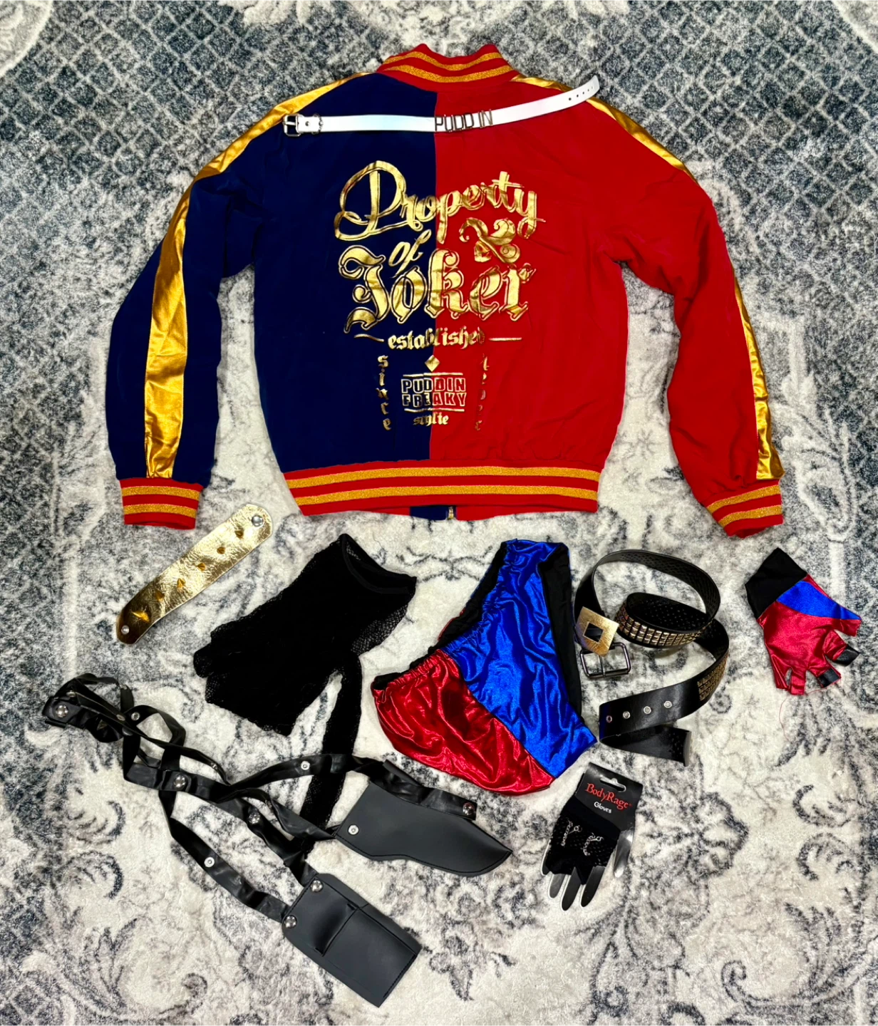 Harley Quinn Cosplay Costume Set