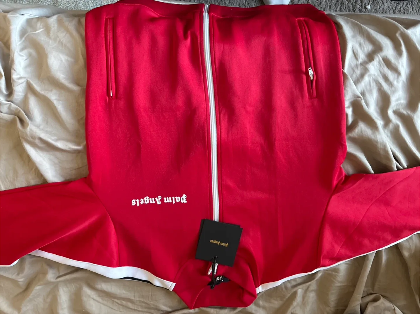 Palm Angels Red jacket AUNTHENTIC image indicator(2)