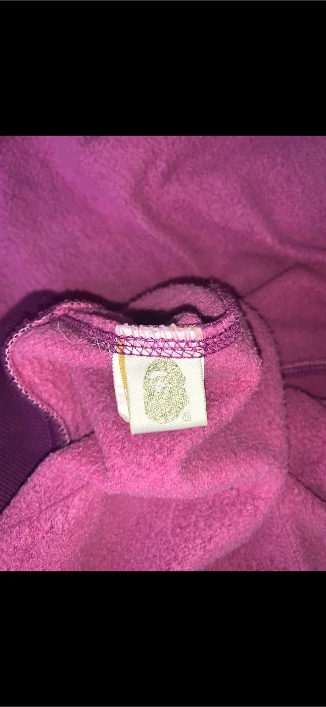 BAPE Purple Camo Shark Hoodie image indicator(5)