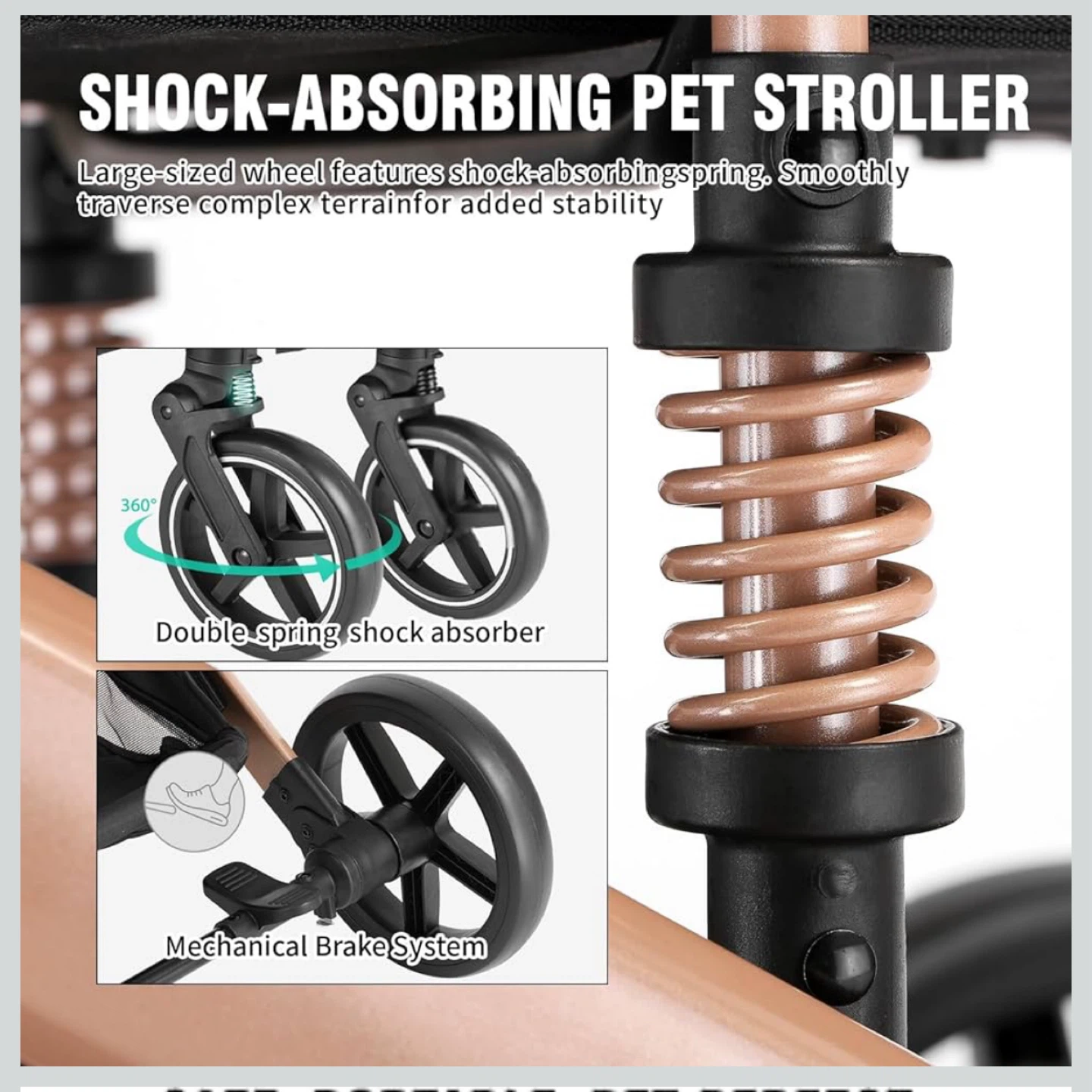 EchoSmile 4-in-1 Pet Stroller - Small/Medium Dogs - photo 4