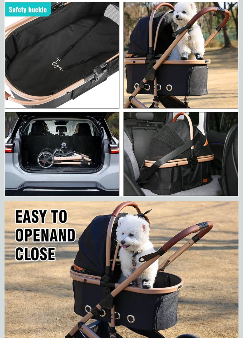 EchoSmile 4-in-1 Pet Stroller - Small/Medium Dogs - photo 5