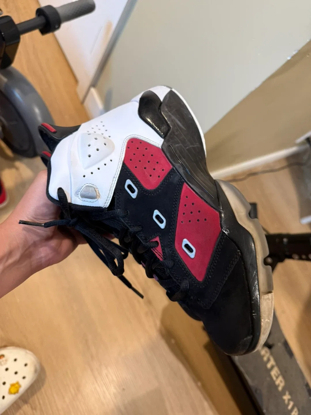 Jordan 6 Rings Basketball Shoes - Black/Red