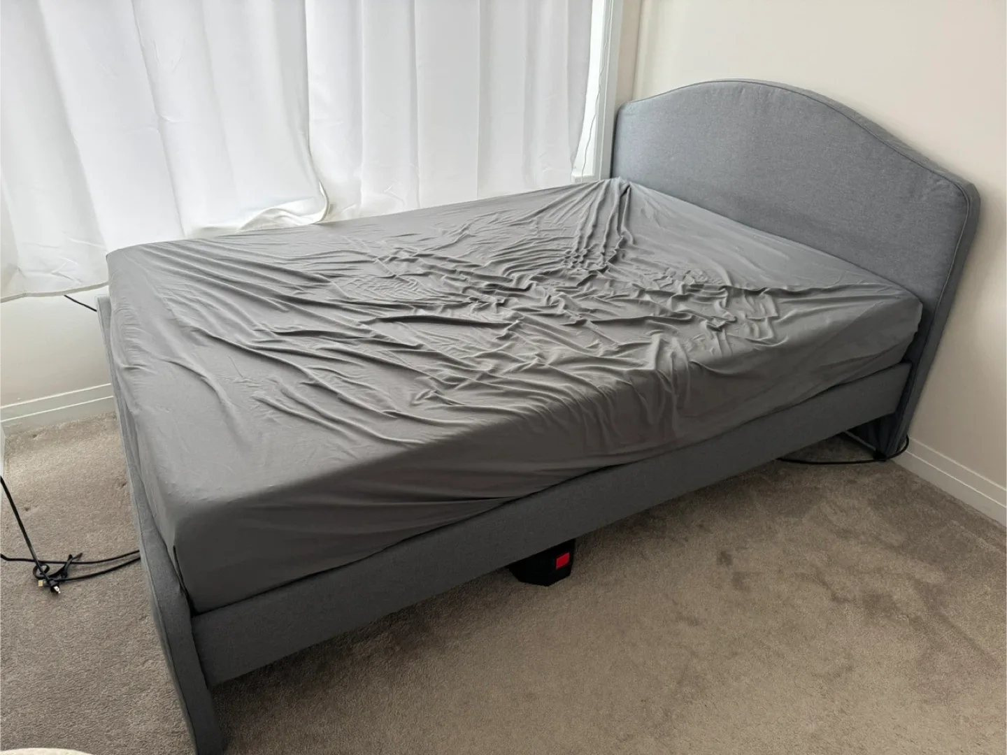 Full Silk and Snow Firm Mattress with Bed Frame