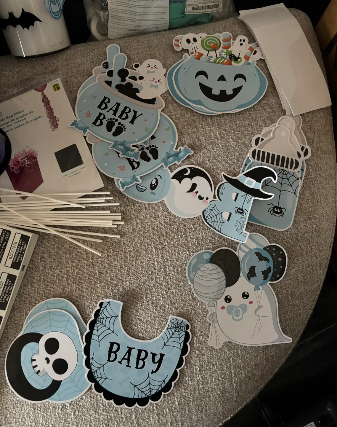 Halloween baby shower Supplies Bundle image indicator(8)