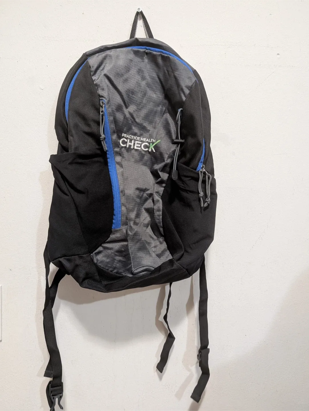 Practice Health Check Backpack - Black and Grey thumbnail