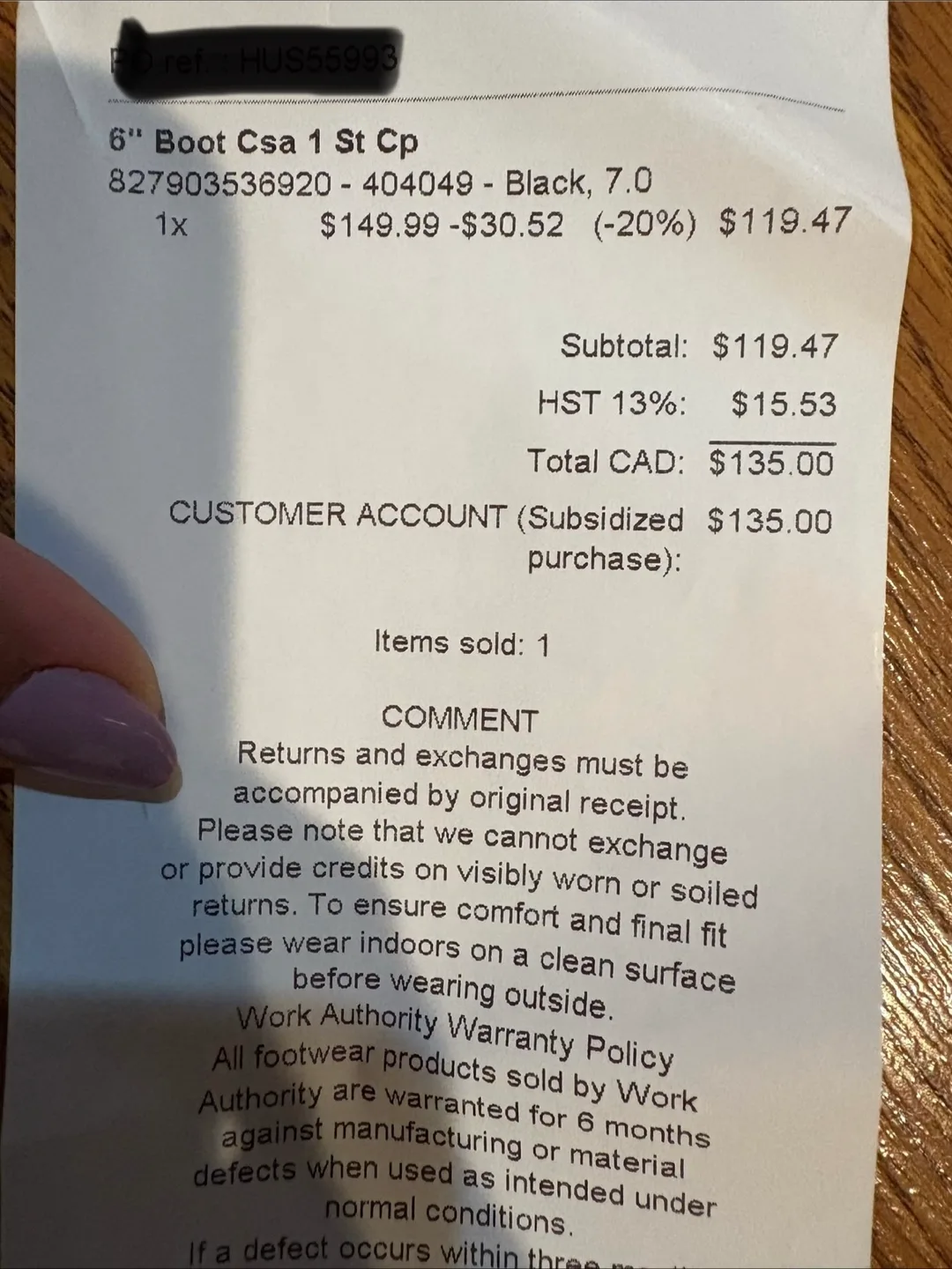 Black Safety Boots also winter shoes - US 7 image indicator(5)