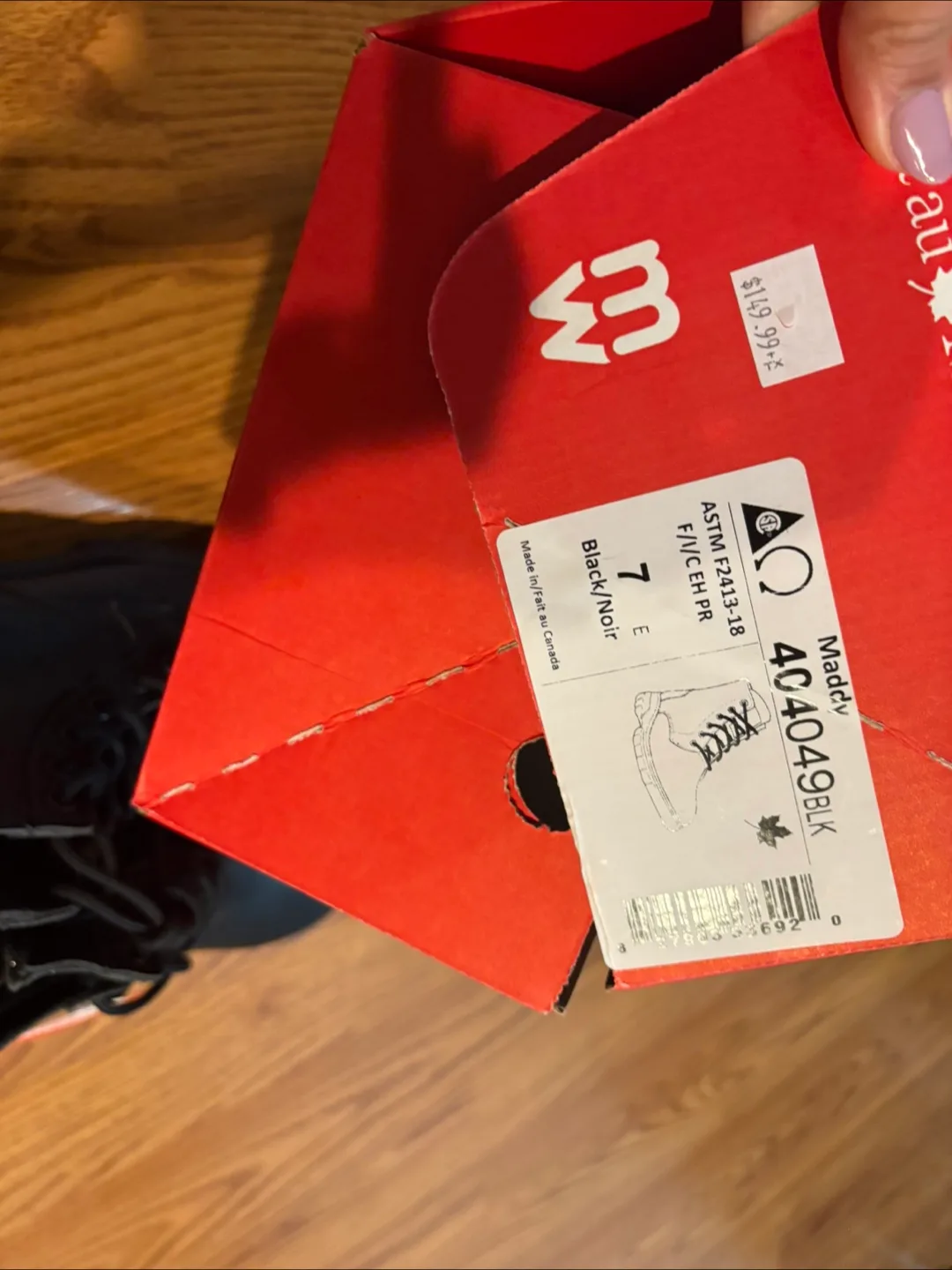 Black Safety Boots also winter shoes - US 7 image indicator(8)