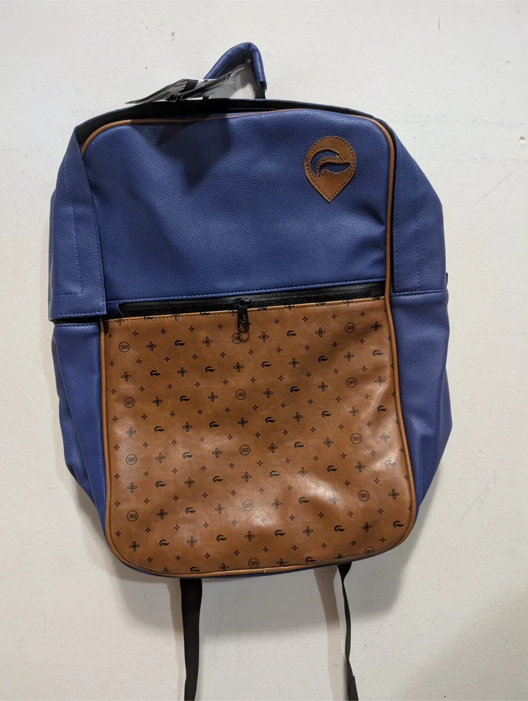 New Blue & Brown Backpack thumbnail